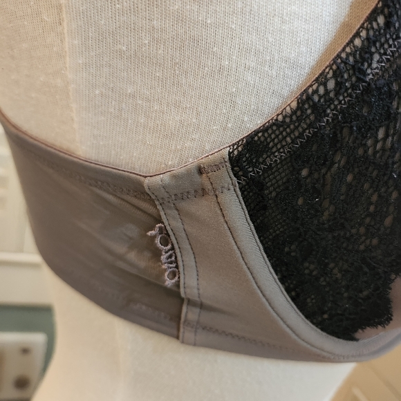 Soma Dark Gray Black Lace Detail 36D Bra - Picture 3 of 6
